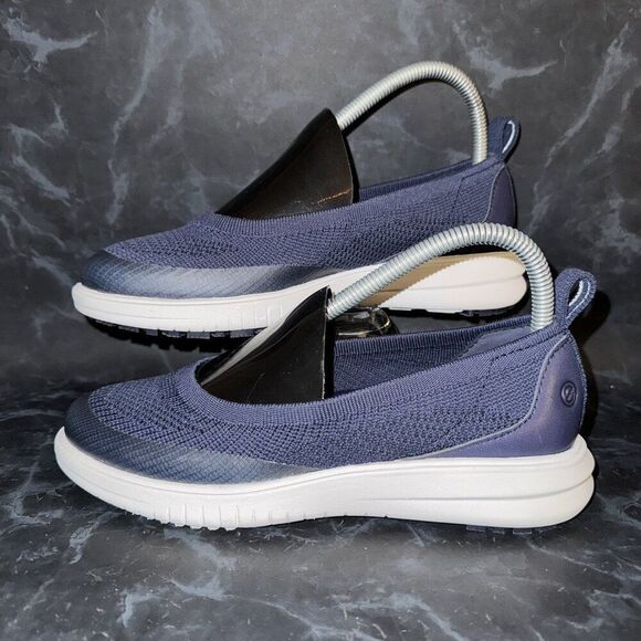 Cole Haan Malorie Ballet Flat Blue Slip Resistant Shoes For Crews Shoe Size 6.5B - Picture 1 of 8